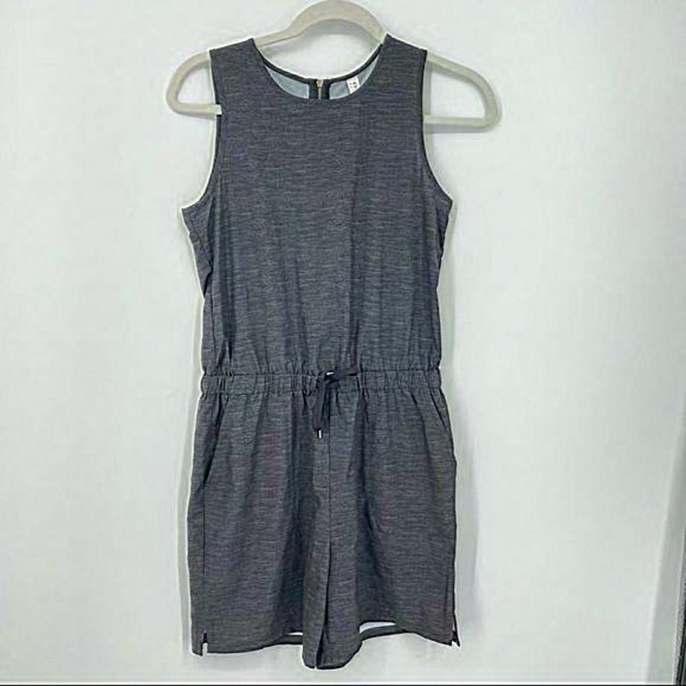 Kyodan Outdoor Collection‎ gray Black Romper Bodysuit Sz XS